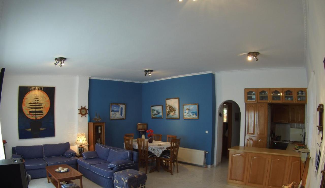 Blue & White Maisonette Over The Sea Near Sounio Σούνιο Εξωτερικό φωτογραφία